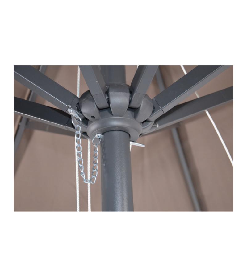 Stokparasol Virgo 400 cm taupe