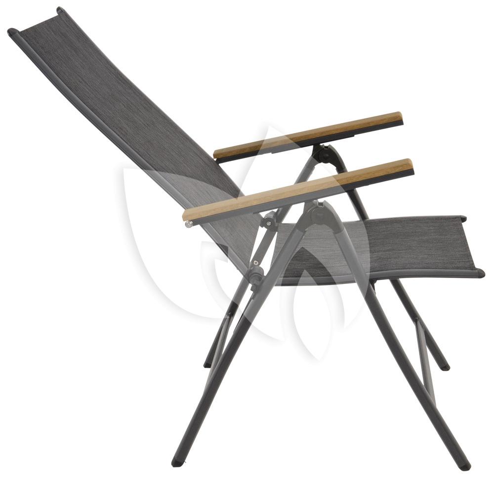 Calpi dining tuinstoel met 2 kussens antraciet 4 seasons Outdoor - AVH Outdoor Tuinmeubelen
