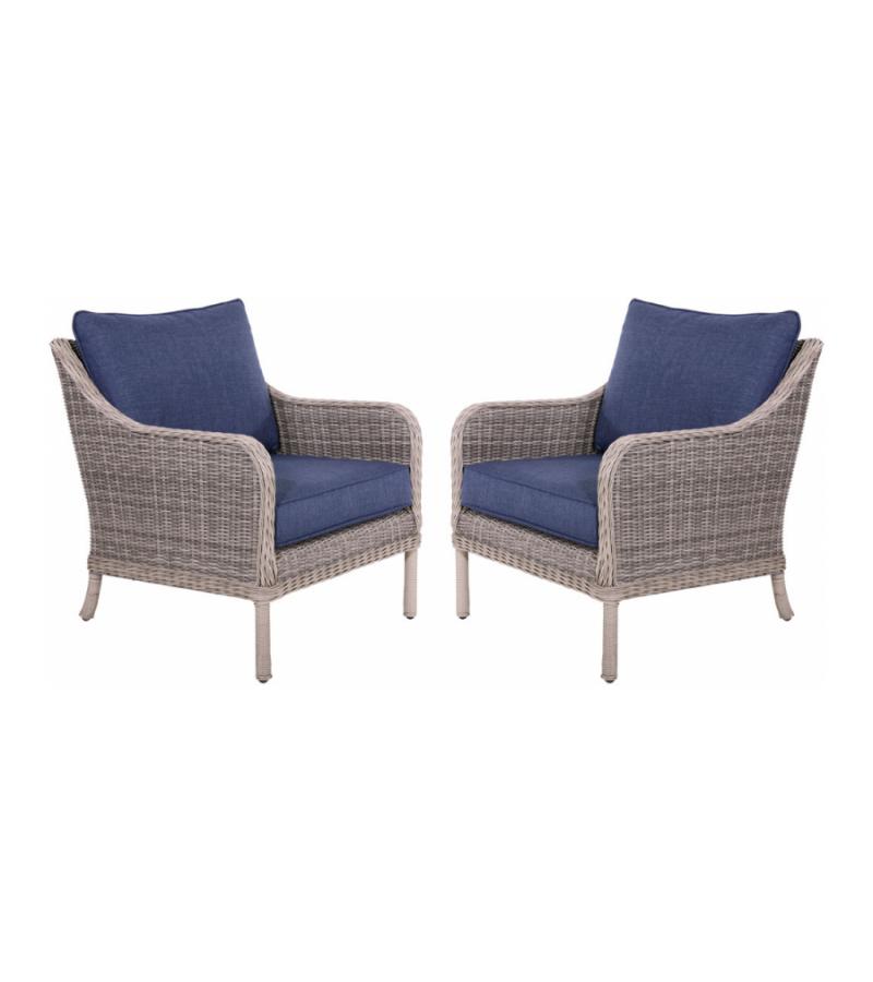 Lounge tuinstoelen New York 2 stuks