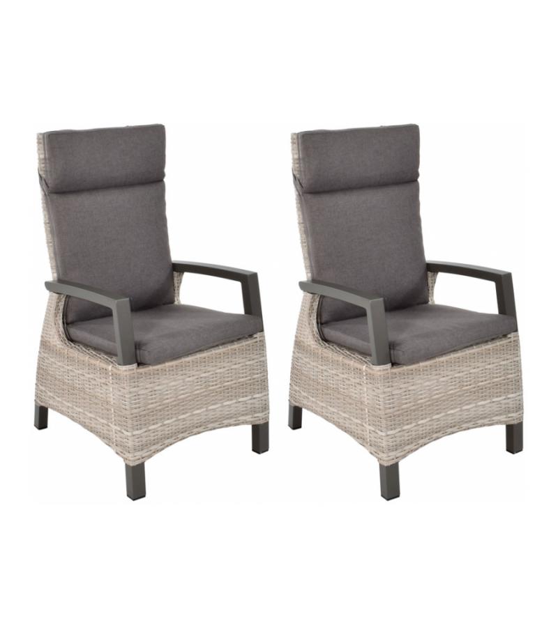 Prato Mountain wicker verstelbare tuinstoel set van 2
