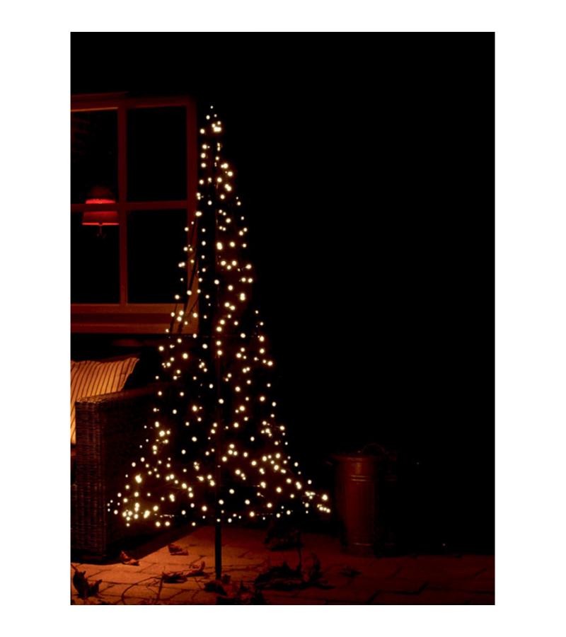 Fairybell licht kerstboom 185 cm 250 led warmwit met mast