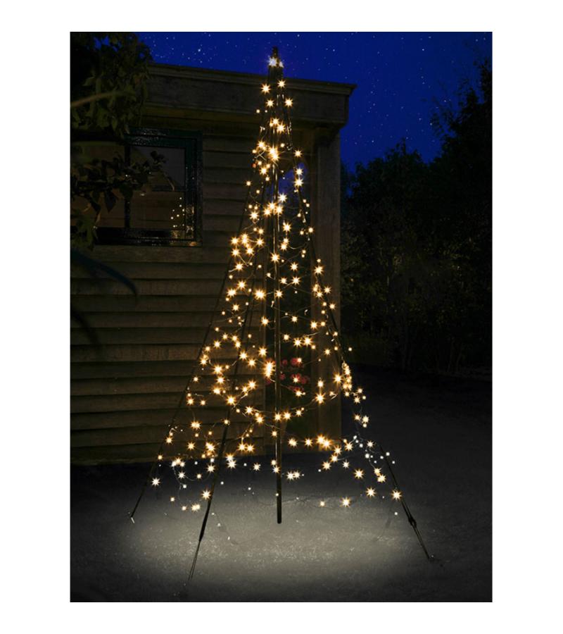 Fairybell licht kerstboom 200 cm 300 led warmwit met mast
