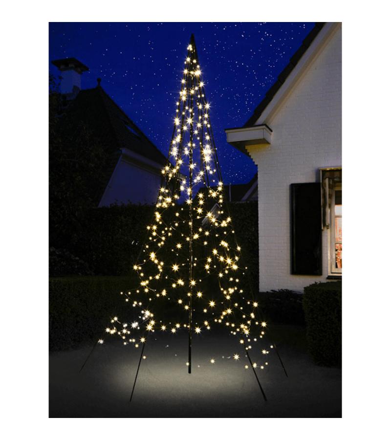 Fairybell licht kerstboom 300 cm 360 led warmwit met mast