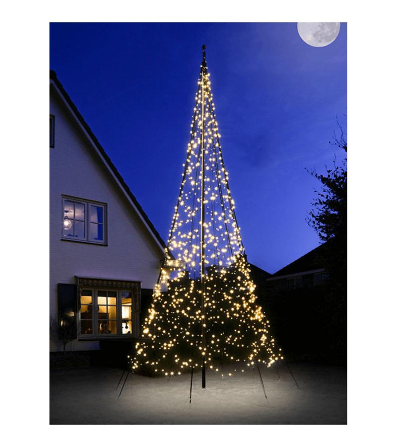 Fairybell licht kerstboom 600 cm 1200 led warm wit zonder mast