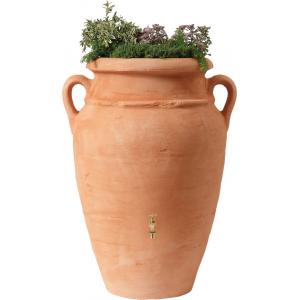 Amphore regenton met plantenbak Terra 250 liter