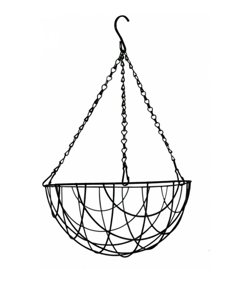 Hanging basket zwart gecoat Ø 40 cm