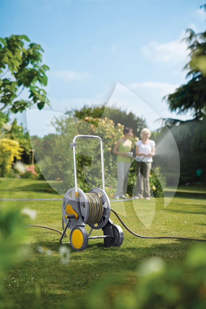 Relaxdays tuinslanghaspel voor 30 m 1/2 inch waterslang, staal