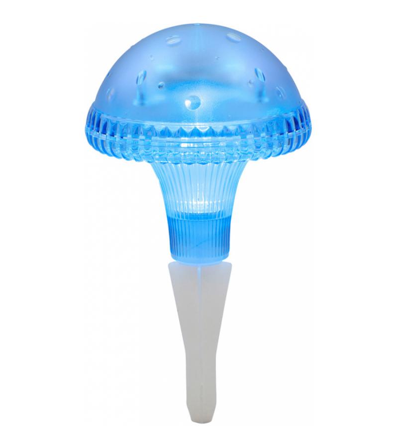 Led solarlamp assisi paddestoel blauw