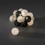 LED cotton balls lichtsnoer monochrome 6cm