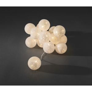 Pardon De andere dag de ober Konstsmide LED cotton balls lichtsnoer wit 6cm | Tuinexpress.nl