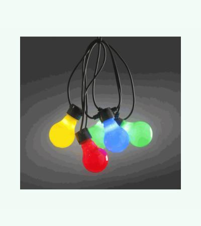 LED feestverlichting met multicolor opaal lampen