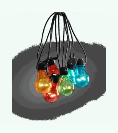 LED feestverlichting koppelbaar uitbreidingsset multicolor