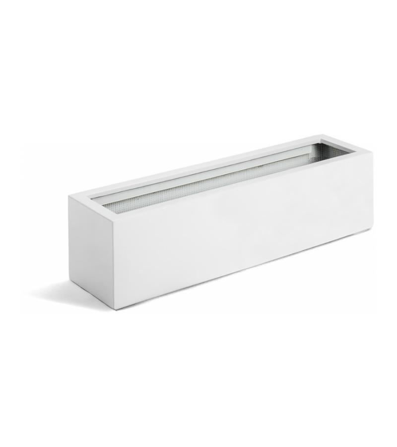 Argento plantenbak Balcony Box M glanzend wit
