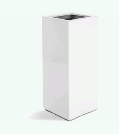 Argento plantenbak High Cube M glanzend wit