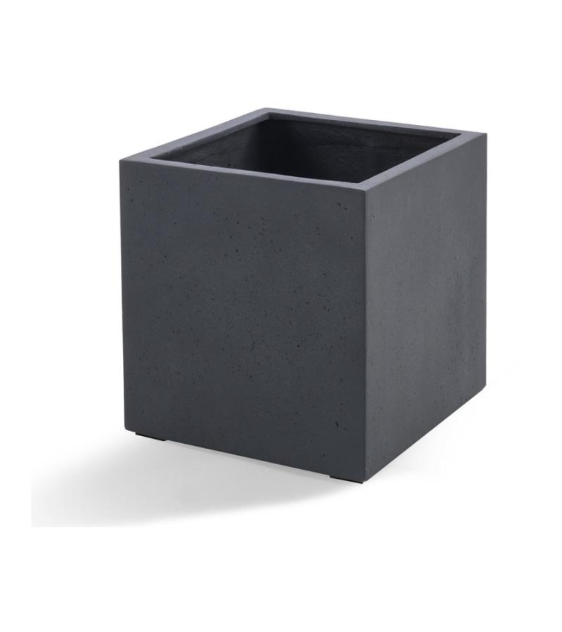 Grigio plantenbak Cube L lood betonlook