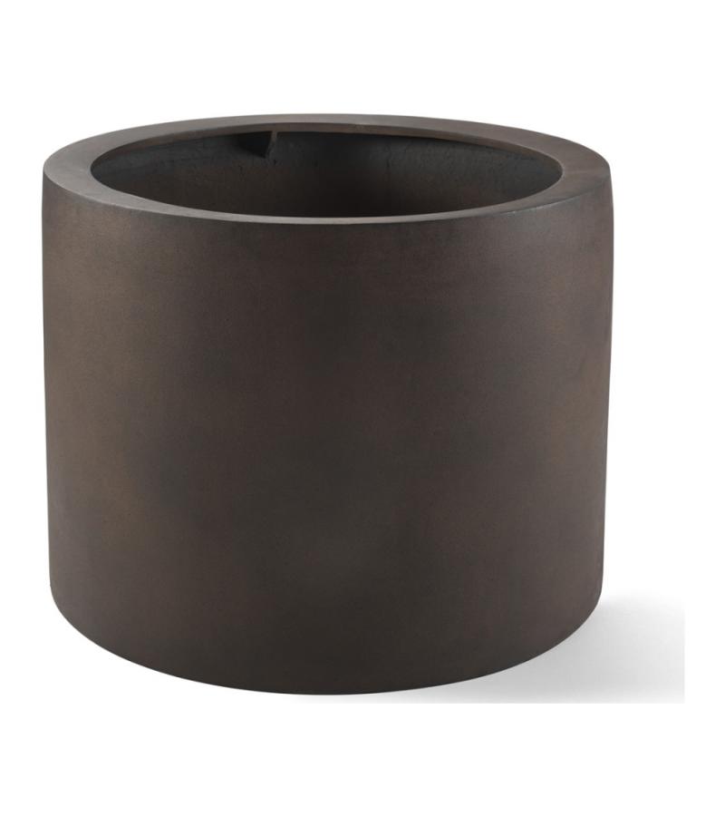 Grigio plantenbak Cylinder XL roestig metaal betonlook