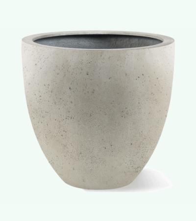 Grigio plantenbak Egg Pot L antiek wit betonlook