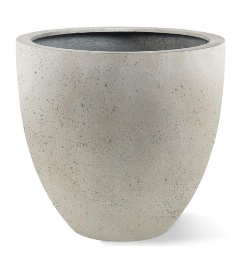 Grigio plantenbak Egg Pot XL antiek wit betonlook