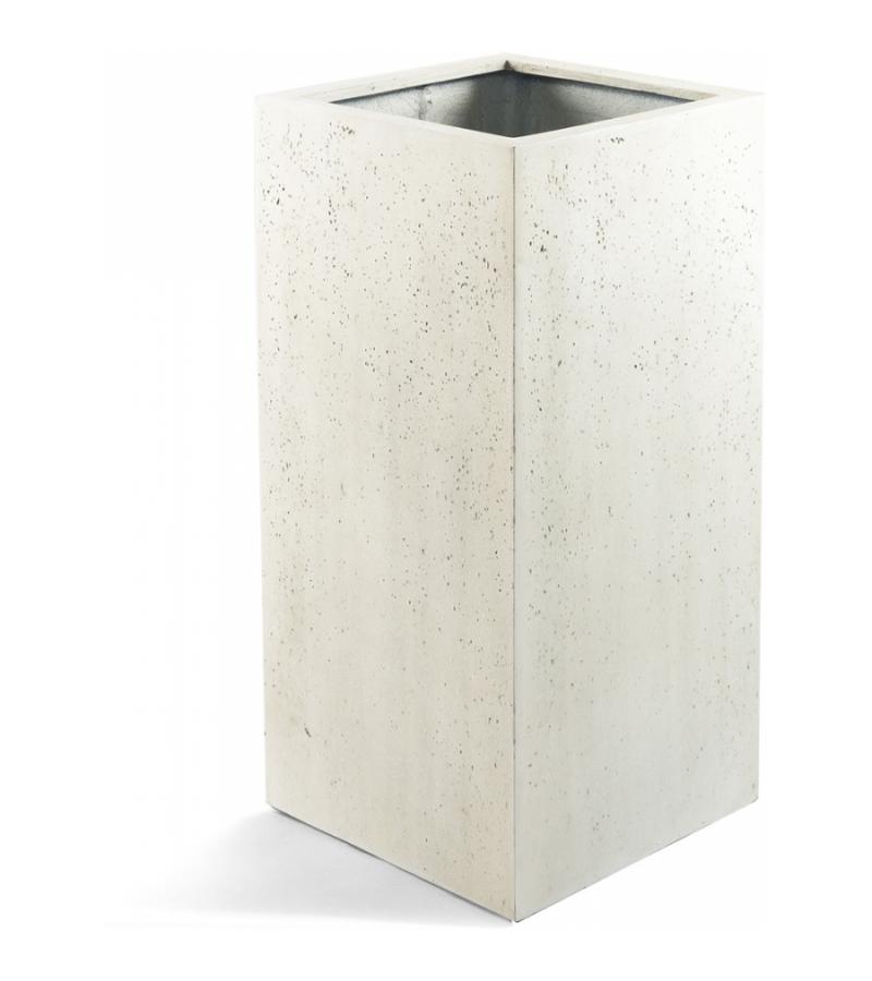 Grigio plantenbak High Cube M antiek wit betonlook