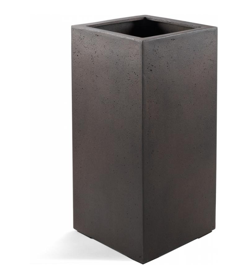 Grigio plantenbak High Cube M roestig metaal betonlook