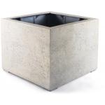 Grigio plantenbak Low Cube L antiek wit betonlook