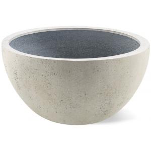 Afbeelding Grigio plantenbak Low Egg pot M antiek wit betonlook door Tuinexpress.nl