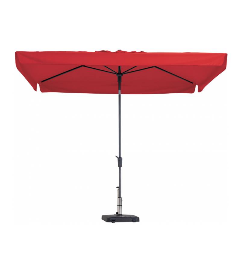 Madison parasol Delos Luxe rechthoek 300x200 cm rood