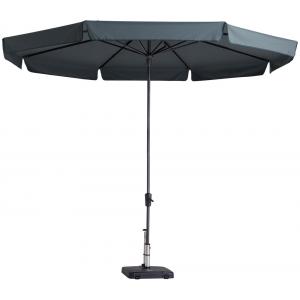 Afbeelding Madison parasol Syros rond 350 cm grijs door Tuinexpress.nl