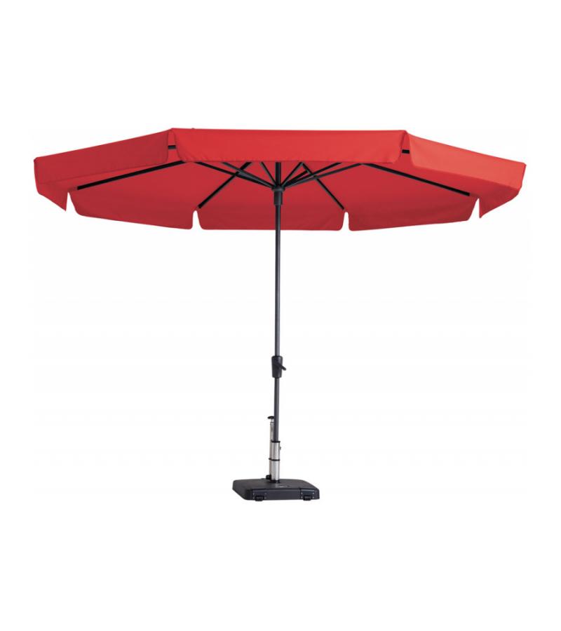 Madison parasol Syros rond 350 cm rood