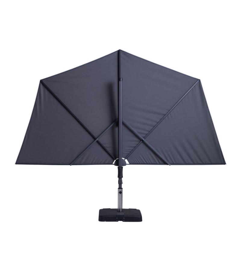 Madison parasol / windscherm Sun Wave grijs