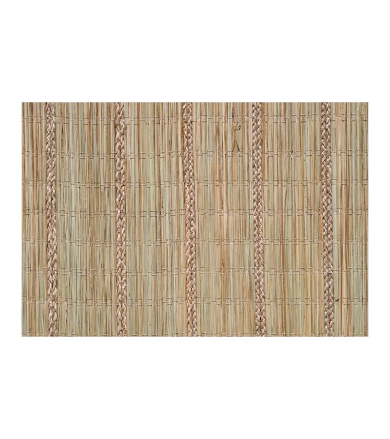 Rietmat met vlecht 100 x 300 cm
