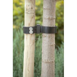 Afbeelding Nature Rubber/Canvas Boomband - Klim-En Geleide Artikel - 0.4x3.8x60 cm Zwart 2 stuks door Tuinexpress.nl