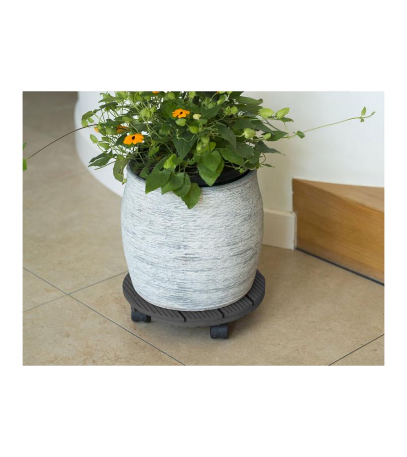 Plantentrolley HKC rond 30cm maximaal 50 kg antraciet