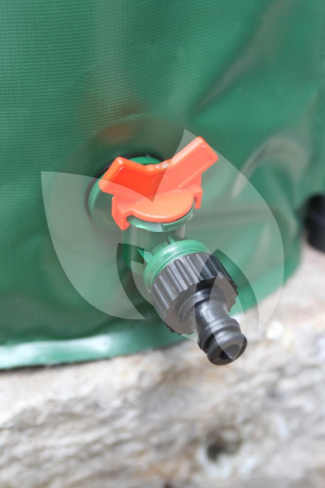 Aufun Regenwaterton, watertank, 750 liter, regenton, opvouwbaar, met afvoerventiel en volumeschaal, eenvoudige opslag, roestvrij en weerbestendig, grijs