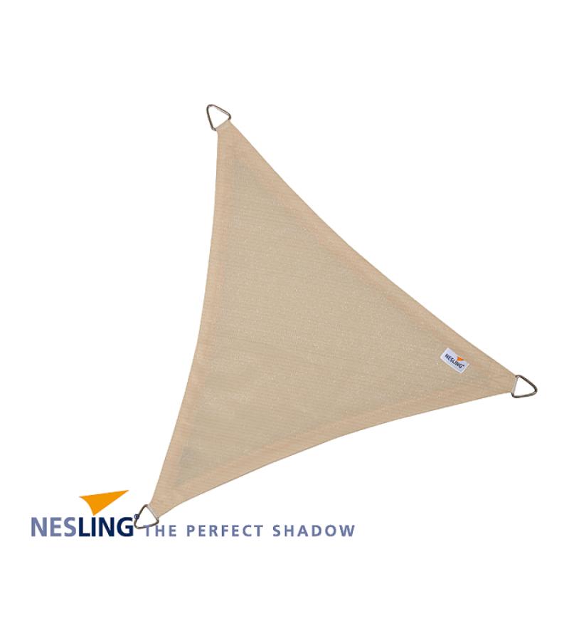 Nesling Coolfit schaduwdoek driehoek gebroken wit 3.6 x 3.6 x 3.6 meter