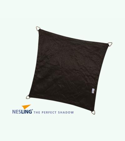 Nesling Coolfit schaduwdoek vierkant zwart 3.6 x 3.6 x 3.6 meter