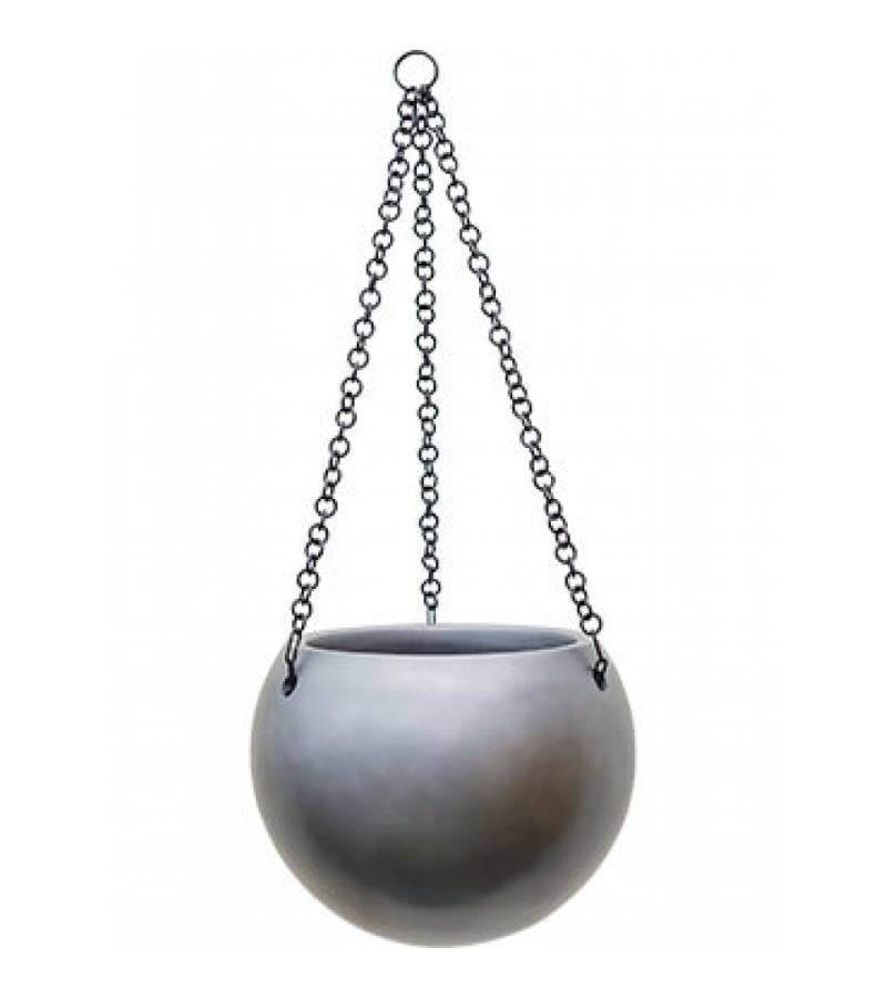 Gradient hanging globe matt grey