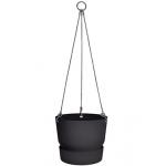 Elho greenville black hanging basket