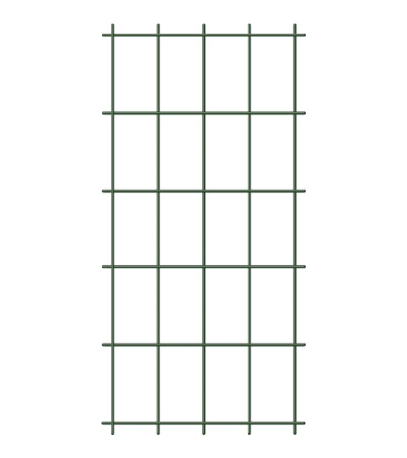 Metalen klimrek rechthoekig groen - 150 x 45 cm (3 verticalen)