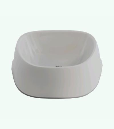 Moderna plastic hondeneetbak sensi bowl 2200 ml soft wit - gebr. de boon