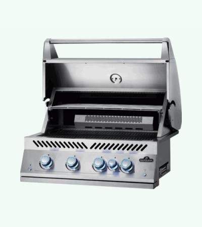 700-series 32 inch, rvs, inbouw, incl. draaispit - napoleon grills