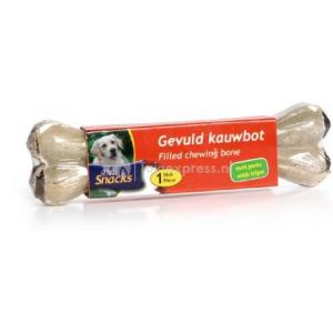 Afbeelding DeliSnacks gevuld kauwbot met pens hondensnack - 2 stuks - 10 cm door Tuinexpress.nl