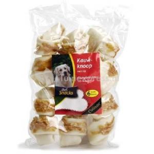 Afbeelding DeliSnacks kauwknoop kip hondensnack - 1 stuks - 26 cm door Tuinexpress.nl