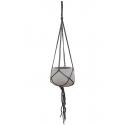Stone Eco-line hangpot 20x15 cm lichtgrijs