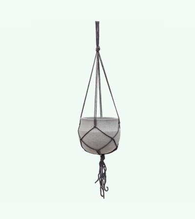 Stone Eco-line hangpot 22x19 cm lichtgrijs
