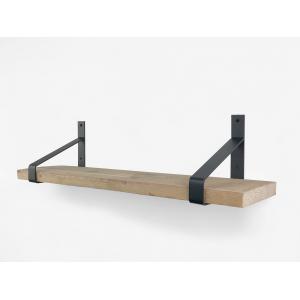 Steigerhout wandplank gebruikt 110 x 20 cm inclusief plankdragers
