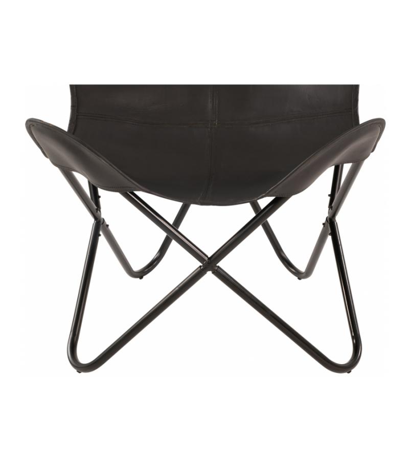 Express Buffalo Vlinderstoel zwart 75x75x87 cm