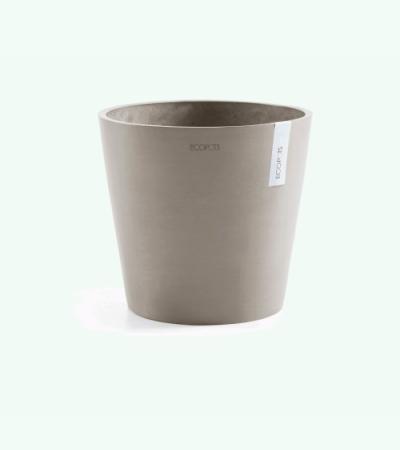 Ecopots Amsterdam kunststof bloempot Taupe - Ø 36,6 cm