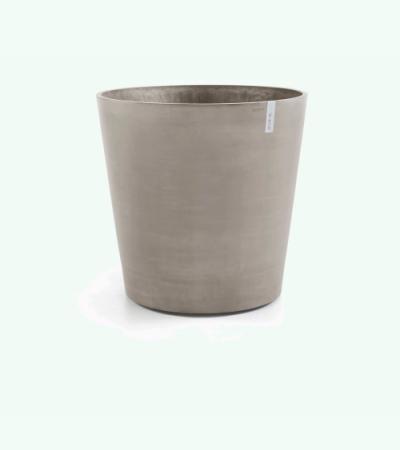 Ecopots Amsterdam op wielen kunststof bloempot Taupe - Ø 56,7 cm