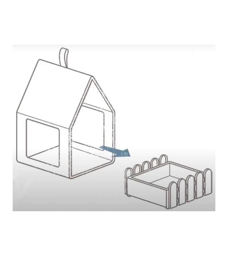 Landhaus Vogelvoederhuisje -  blauw